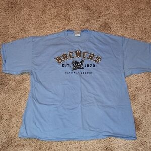 Brewers size 2XL short sleeve shirt